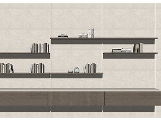 Bookshelf Storage Rack 3d model