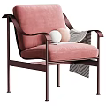 Modern Pink Velvet Upholstered Dining Chair With Sleek Metal Frame For Stylish Home Dining Space