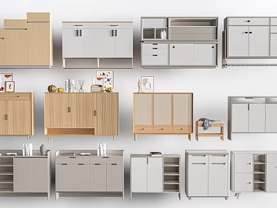 Shoe Cabinet Entrance Cabinet Storage Cabinet Shoe Rack Decorative Cabinet 3d model