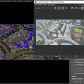 Aerial Planning of Residential Community with Highrise Buildings Greenery and Roads