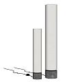 Minimalist Floor Lamps with Linen Shades and White Finish for Modern Home Decor