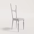 Elegant Modern Dining Chairs With Black Frame And Beige Upholstered Seat Design