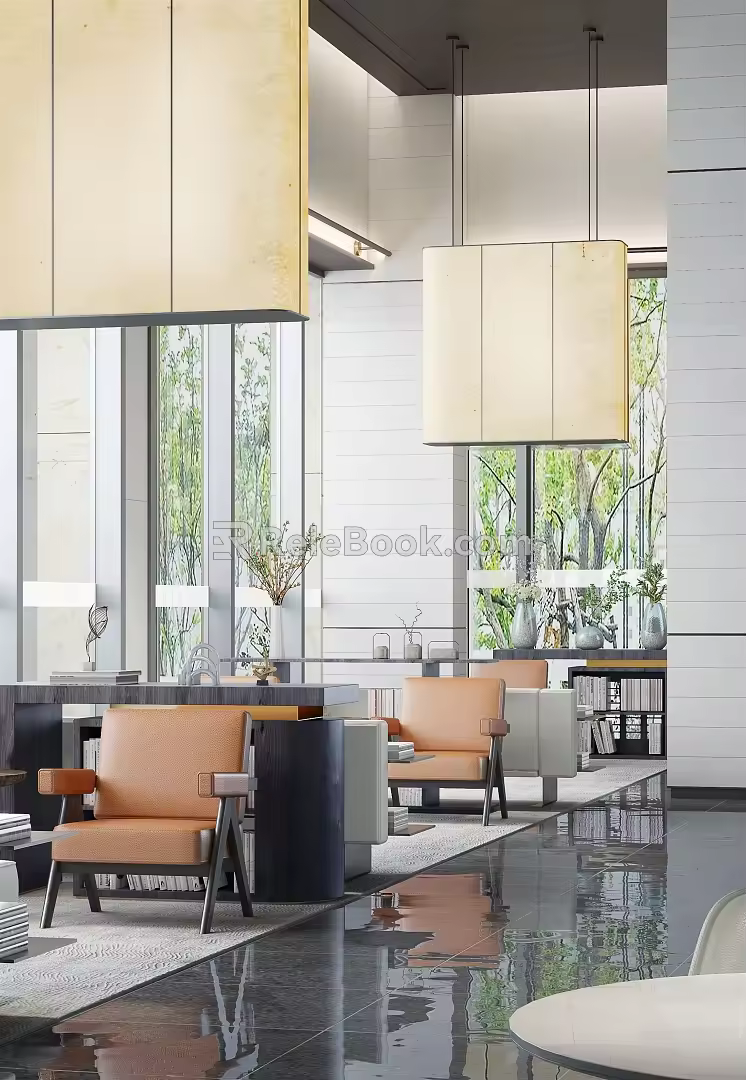 New Chinese Reception Area Six Yiyuan 3d model