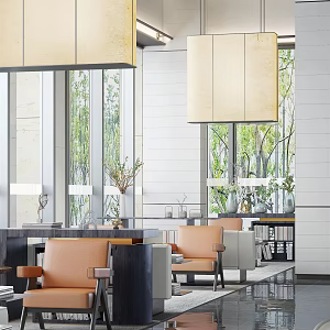 New Chinese Reception Area Six Yiyuan 3d model