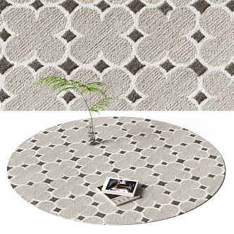 Round carpet 3d model