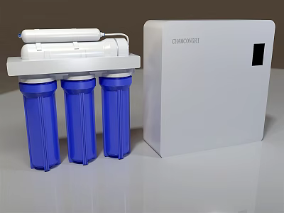 Modern water purifier 3d model