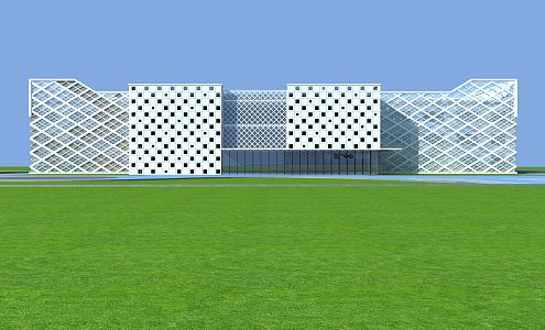 Modern Architecture Sports Center 3d model