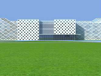 Modern Architecture Sports Center 3d model