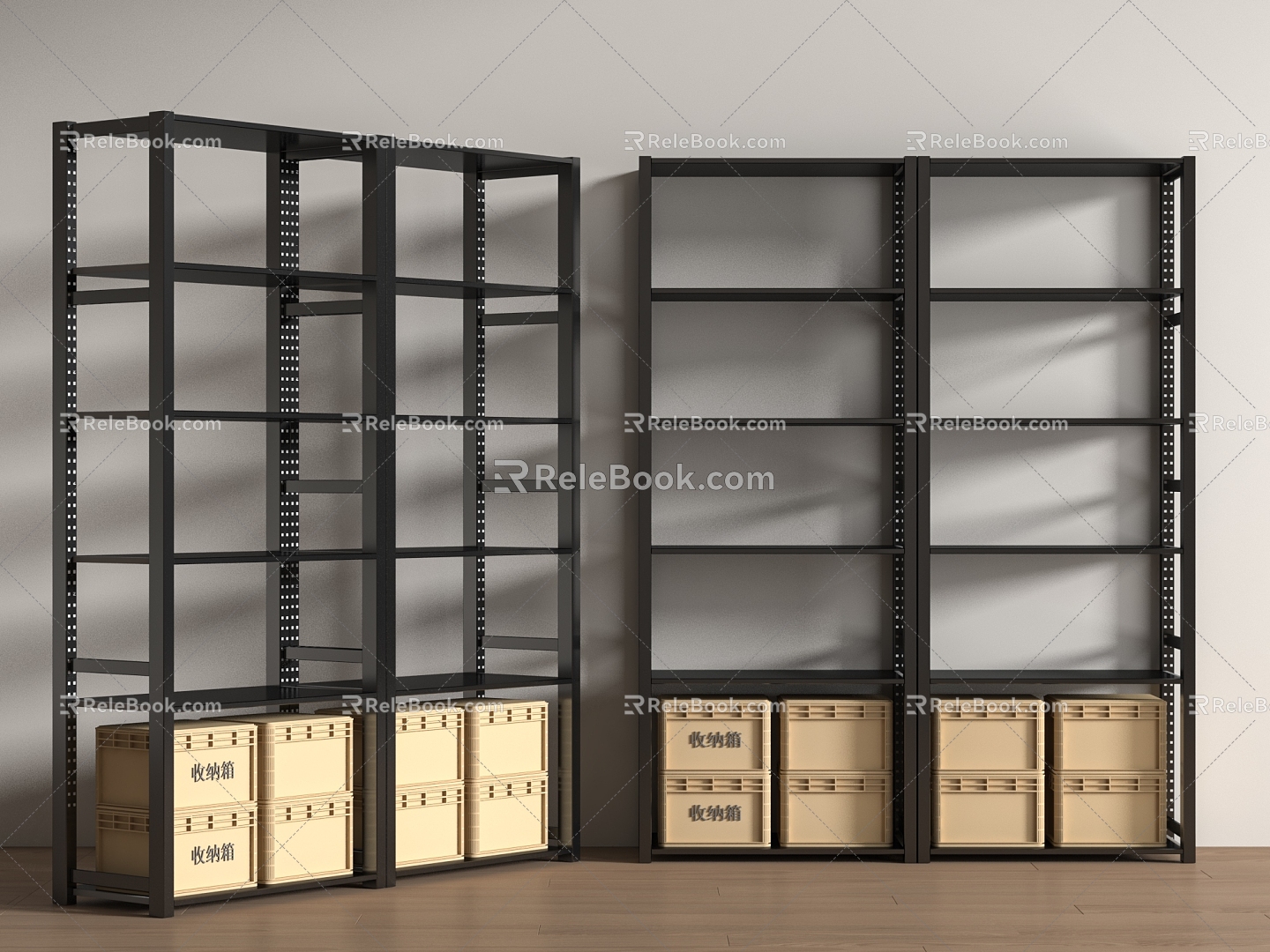 Modern Shelf Storage Rack Express Rack 3d model