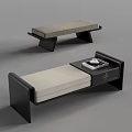 Modern sofa stool 3d model