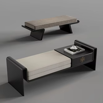 Modern sofa stool 3d model