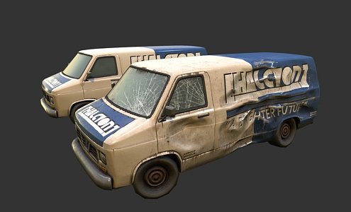 Multipurpose van 3d model