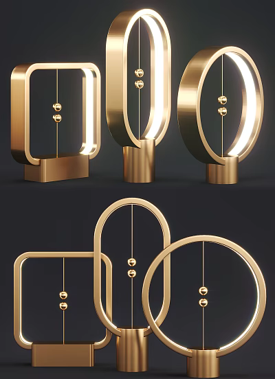 Modern table lamp 3d model