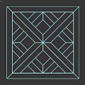 Elegant Dark Wood Flooring With Intricate Geometric Parquet Pattern Design