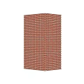 Red Brick Floor With Regular Grid Pattern And Protruding Edge 3d model