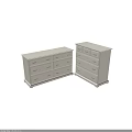 White Modern Dresser With Multiple Drawers For Bedroom Storage Furniture