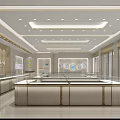 Zhou Liu Fu Jewelry Store Exterior With Leaf Decorations Bright Lighting And Jewelry Window Displays