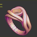 Elegant Gold Ring With Twisted Design And Central White Gemstone Band
