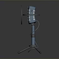 Microphone Amplifier Capacitor Microphone High-end Microphone Wheat Desktop Microphone Broadcasting Microphone 3d model