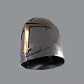 Medieval Knight Armor Helmet With Metal Cross Design And Vintage Style