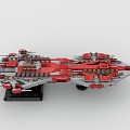 Lego toy spaceship cruiser 3d model