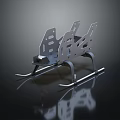 Sturdy Metal Playground Equipment Kids Seat Structure For Outdoor Play Area Use