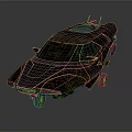 Futuristic Concept Car With Sleek Aerodynamic Exterior And Advanced Design Features