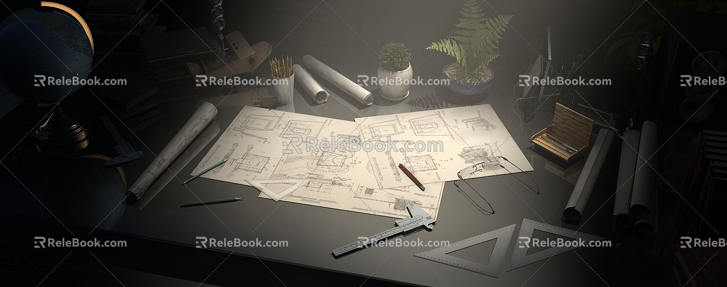 title designer 3d model