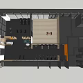 Fitness Gym Layout With Exercise Equipment Open Training Area And Lockers