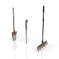 Essential Gardening Tools With Shovel Trowel And Rake For Outdoor Use