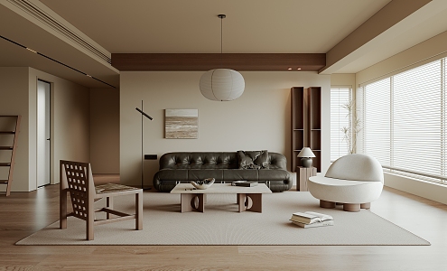 Quiet Living Room Ancient Home Living Room 3d model