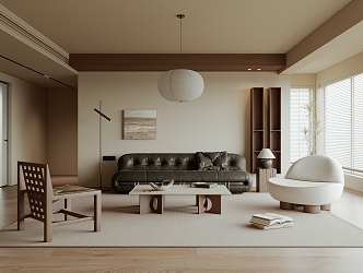 Quiet Living Room Ancient Home Living Room 3d model