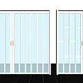 Modern Folding Doors With White Frame And Glass Panels For Indoor Outdoor Connection