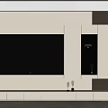 Modern White TV Wall Unit With Built in Storage Cabinets And LED Lighting