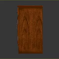 Solid Wood Storage Cabinet With Two Doors One Drawer And Metal Handles