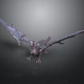 Fantasy Dragon 3D Model With Large Detailed Wings And Mythical Creature Design