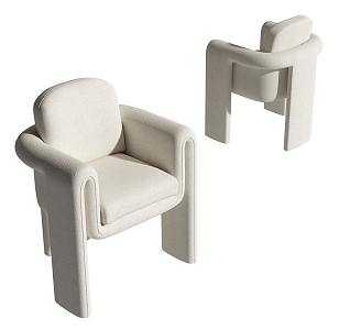 Modern single chair 3d model