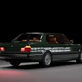 Classic Green BMW Sedan With Sleek Body And Shiny Exterior Design