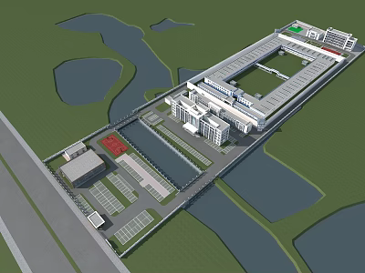 Modern Architecture Mold 3d model