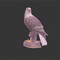 Modern Eagle Carving 3d model