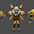 Game and Movie Character Designs with Varied Outfits Weapons and Armor