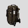 Sturdy Dark Green Pet Backpack With Multiple Straps And Pockets For Travel Use