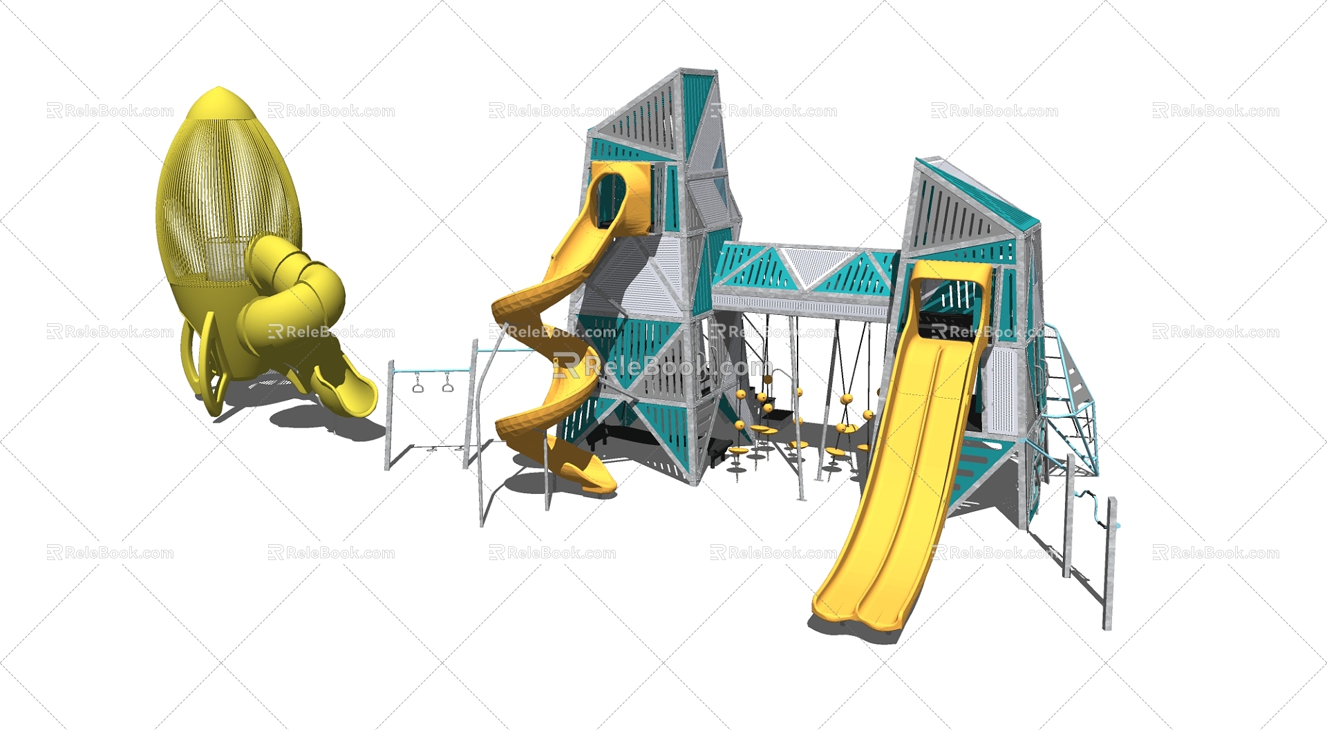 Modern play equipment Children's play equipment model