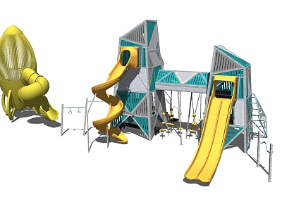 Modern play equipment Children's play equipment model