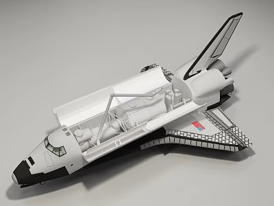 Passenger Aircraft Model With Open Cabin Door And Visible Interior Structure Design 3d model