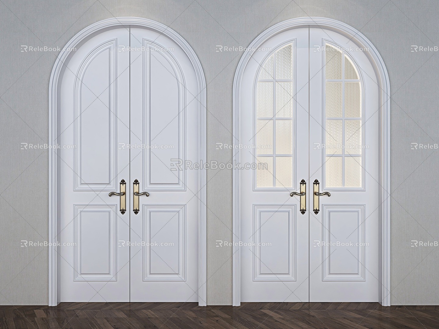 double-door arch 3d model