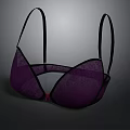 Stylish Purple Lace Bra For Women Daily Comfortable Undergarment Design