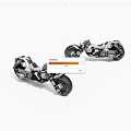 Two Modern Motorcycles Showcasing Streamlined Body And Bold Wheel Design On White Background