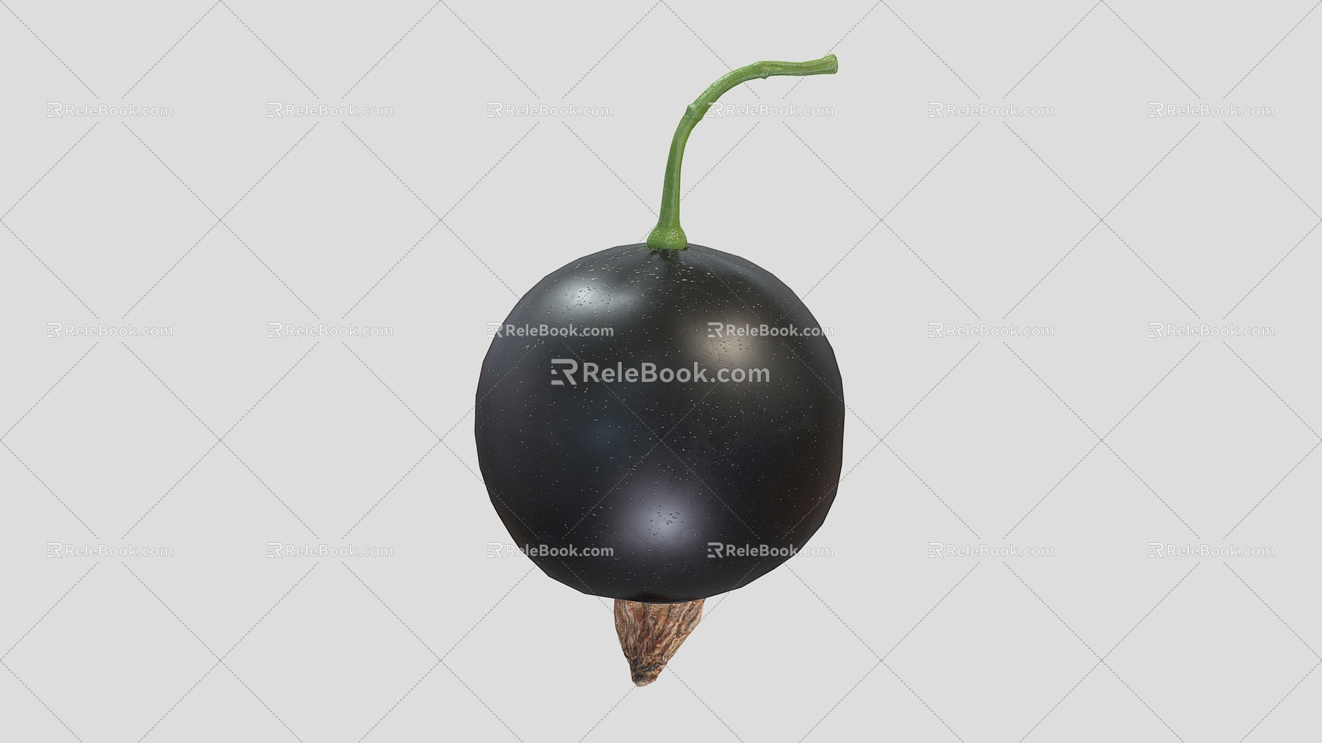 blueberry fruit 3d model