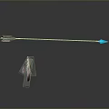 Crossbow Bow Arrow Crossbow Mechanical Crossbow Shifting Bow and Arrow Shoot Distal Equipment Weapons 3d model